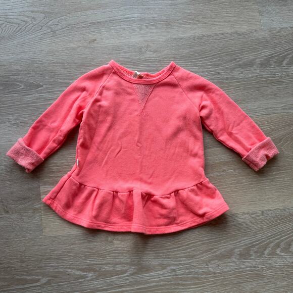Childhoods Clothing Toddler Girl Peplum Sweatshirt - Size 18-24m - Picture 1 of 5